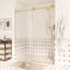 Porte de douche coulissante sans cadre en acier inoxydable H 76 po x l 56 à 60 po-116834920
