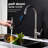 Kitchen Faucet With Pull Out - Single Lever For Effortless Water Temperature And Flow Regulation, 360 Rotating High Arc Nozzle, Brushed Nickel Stainless Steel, Dirt Surface, Smooth Calm Bubbles Less