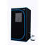 Tente hammam portable noir - Spa bien-être personnel à domicile. Équipée d'un générateur, d'une télécommande et d'une chaise pliable. Installation facile, chauffage rapide. Isolation thermique et tissu imperméable certifiés UL. 360°
