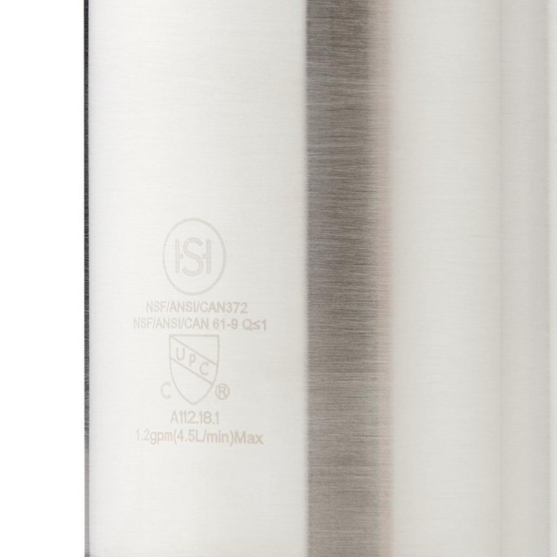 Lexia 1.2 GPM Vessel Single Hole Bathroom Faucet, Brushed Nickel