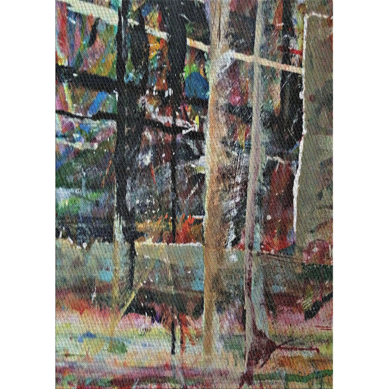 Wool Abstract Indoor Rug