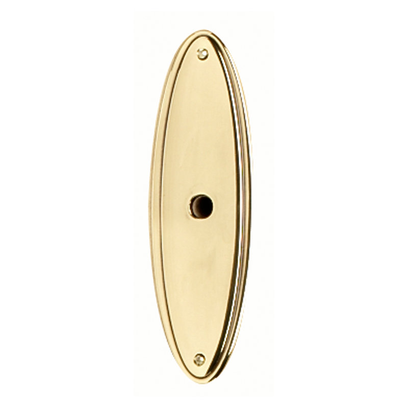 Metal Knob Backplate, Polished Chrome
