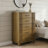Shalyce 45.7" H Solid Wood 5-Drawer Chest Mid-Century Modern Fluted-1141932205