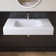 39'' Wall Mounted Bathroom Sink Solid Surface Rectangular Bathroom Sink In White