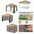 11x11 Pop-up Gazebo Patio Gazebo with Mosquito Netting -99604253