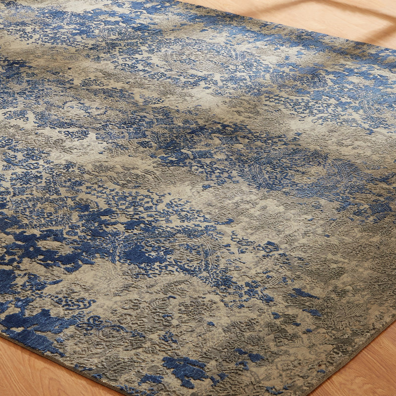 Hand Knotted Area Rug, Rectangle 12' x 15'