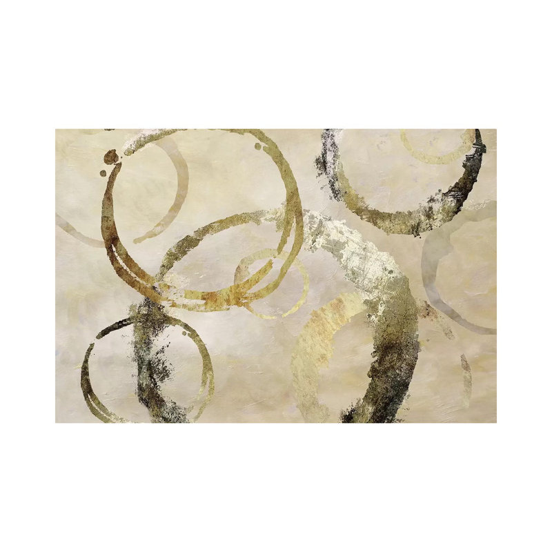 Golden Rings by Nan - Wrapped Canvas Gallery-Wrapped Canvas Giclée, 20.32 cm H x 30.48 cm W