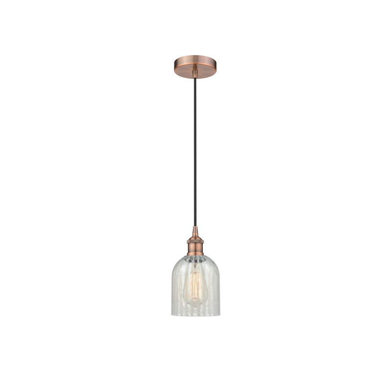 Reiko 1 - Light Single Pendant, Antique Copper, Clear