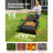 Push Lawn Sweeper, 26 in Leaf & Grass Collector with 7 cu. ft. Hopper Bag, Adjustable Brush Height & Spinning Brushes, Heavy-Duty Yard Sweeper with Rubber Wheels for Leaves Grass Cleanup