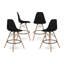 Tabouret de comptoir Johanan, noir-71243283