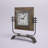 Industrial Analog Metal Mechanical Tabletop Clock in Brown/Black/Silver
