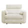 Upholstered Extra Wide Glider Power Recliner with Round Arms