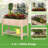 Wood Elevated Planter with Trellis