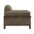 Pola Armchair, 2 Throw Pillows, Modern Neutral Brown Polyester