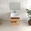 Meuble-lavabo de salle de bain avec lavabo (noyer)