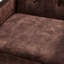 Fauteuil d'appoint à dossier capitonné Matson - Espresso-128721144