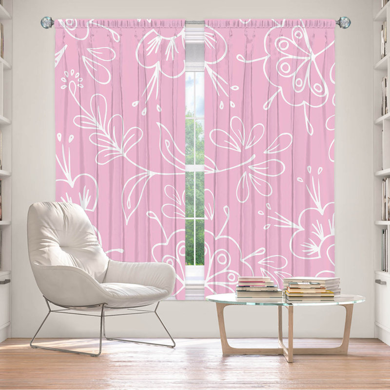 Paire de rideaux obscurcissant en polyester Caven, L 40 po x L 82 po