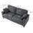 2-Seater Couch (Gray)