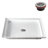 36 in. x 36 in. Alcove Acrylic Shower Base in Glossy White With Center Drain, Drain Included-114639110