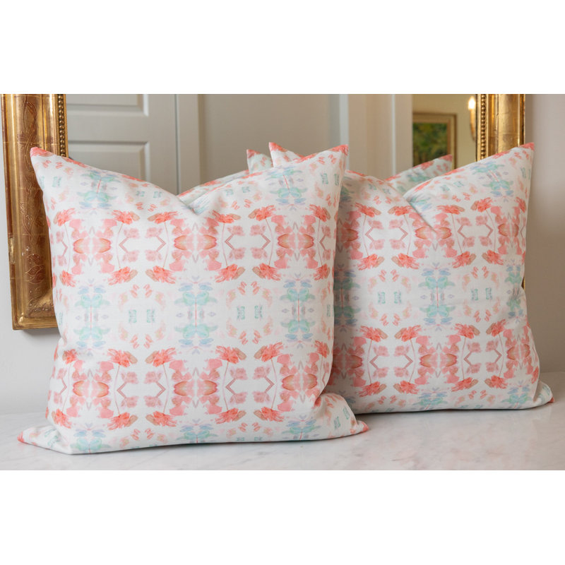 The Fields Strawberry Square Pillow Cover & Insert, 22"H x 22"W