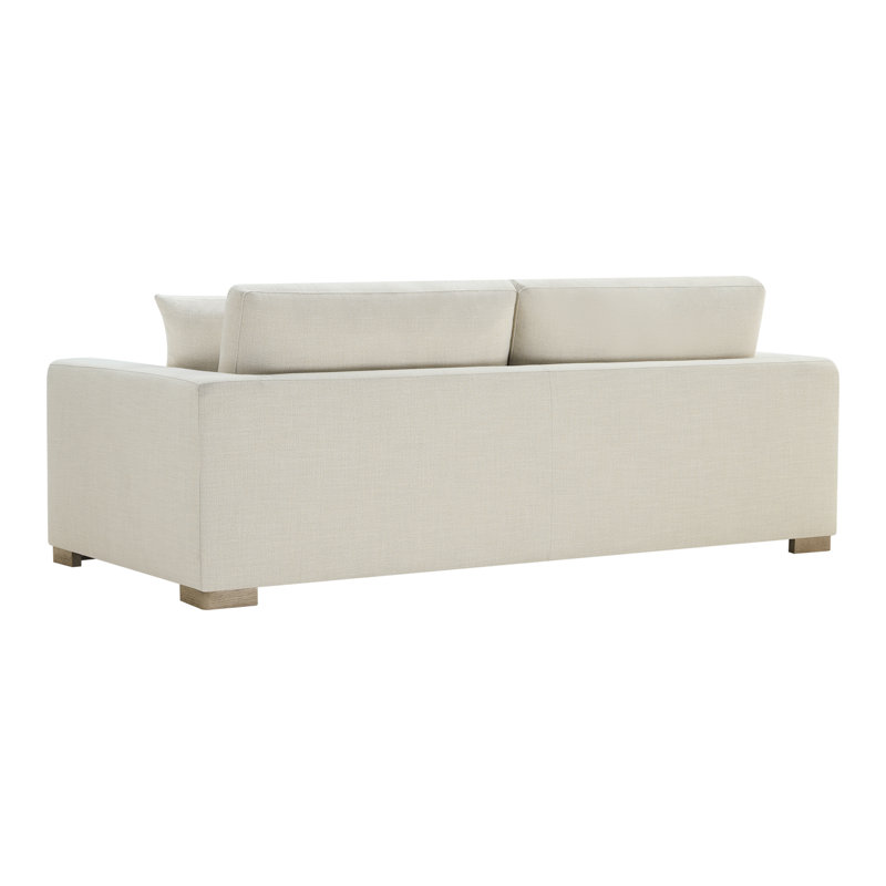 84'' Upholstered Sofa with Solid Wood Legs, Effie Linen