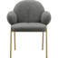Agawam Dinning Chair 2pack Dark Grey Teddy Fabric-1004628311