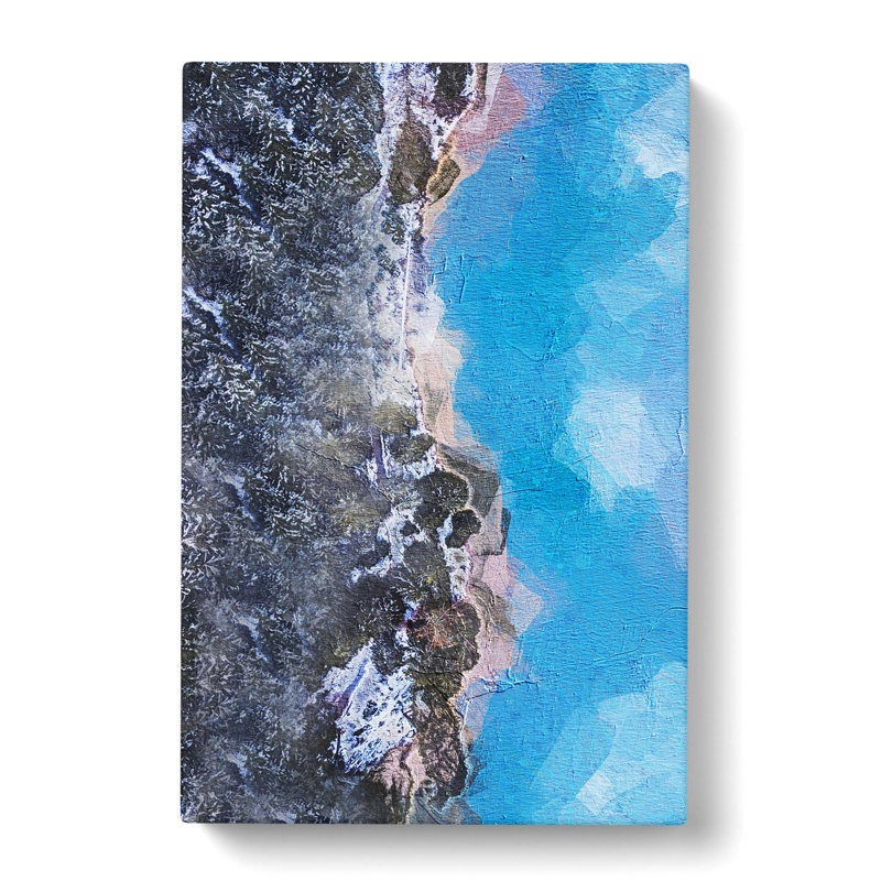 Above Braies Lake In Italy In Abstract - Wrapped Canvas Painting, 60cm H x 40cm W x 3cm D