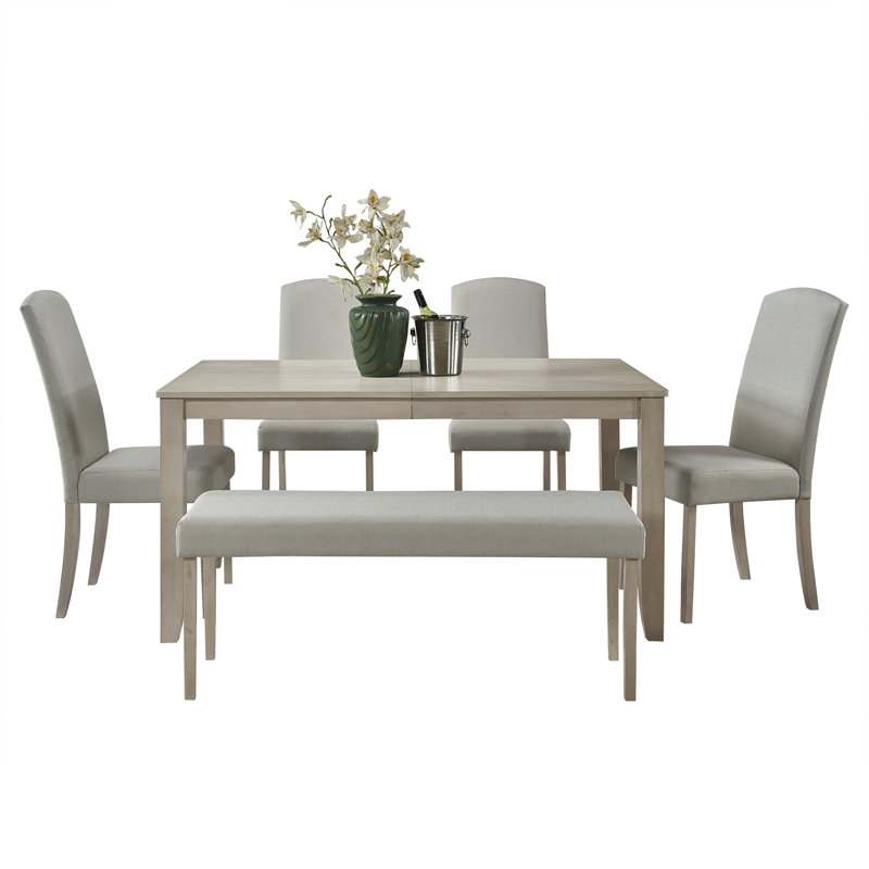 Paulett 6 - Person Dining Set, Gray