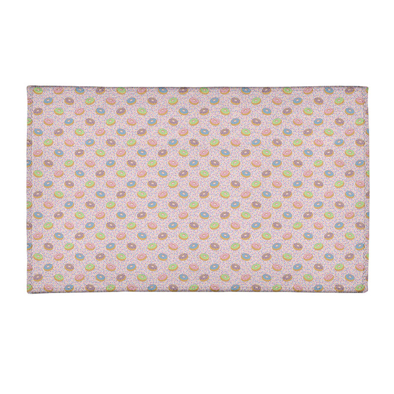 Tapis rose/vert pâle, Rectangle 5 pi x 7 pi