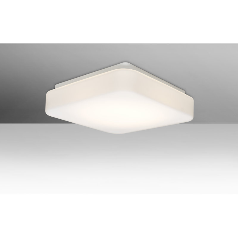Carpen Glass LED Flush Mount, 3" H x 11.5" W x 11.5" D