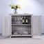 Armoire d'appoint à miroir gris-1151229854
