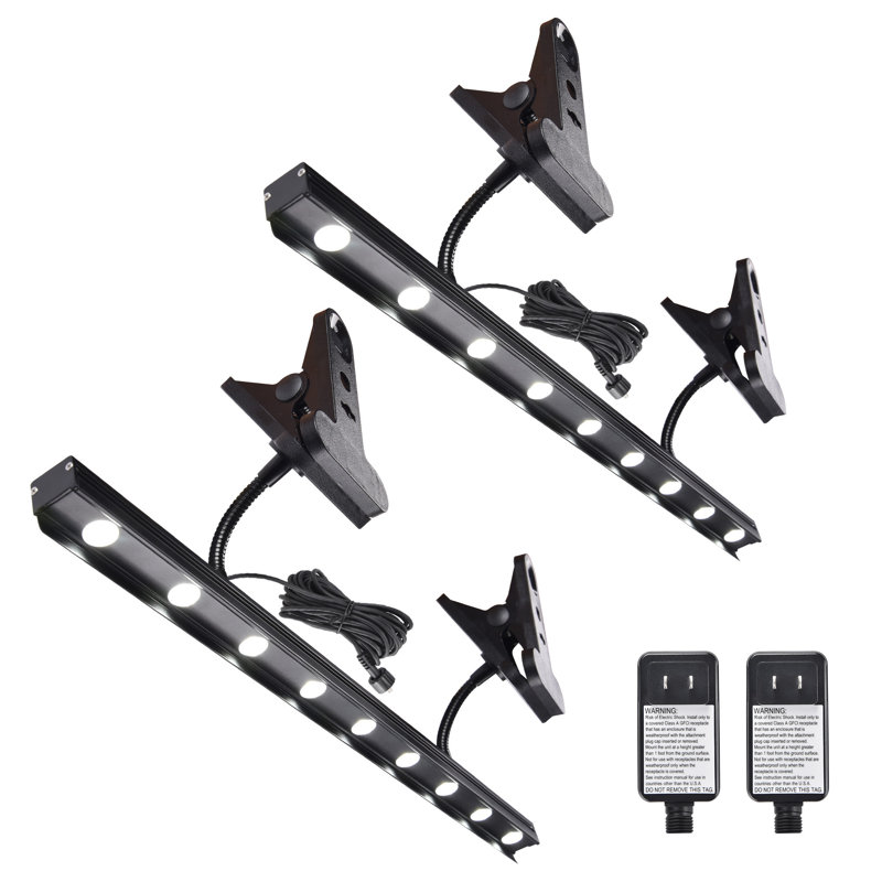 Ensemble de 2 lumières DEL instahibit réglables pour support de bannière rétractable