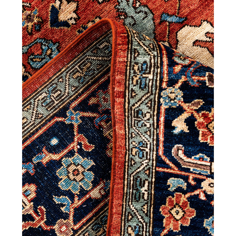 Serapi One-of-a-Kind 8' 0" X 9' 10" Hand Knotted Area Rug