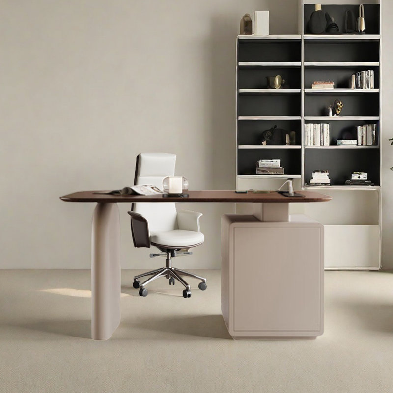 Bureau crème pour bureau à domicile, H 29,53 po x l 47,24 po x P 23,62 po