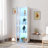 Side Cabinet With Aluminum Strip Lamp