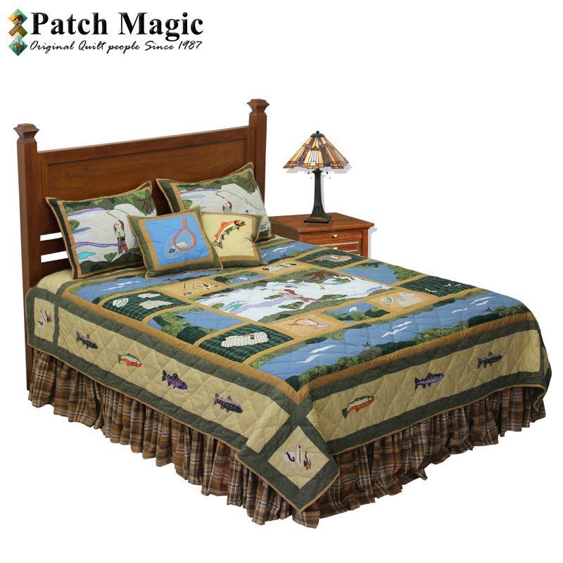 Rustic Cotton Patchwork Quilt, King Quilt
