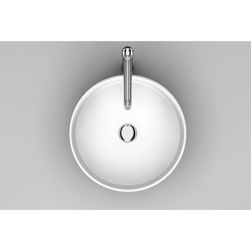 Rho 16.2'' L Bathroom Sink, Starlight White
