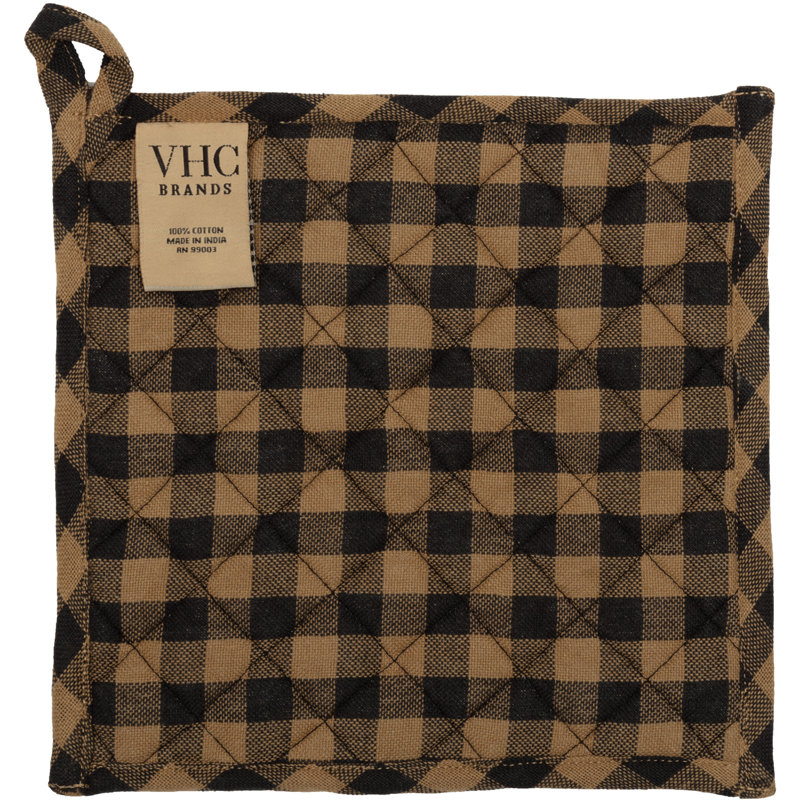 August Grove® Mancheer Checkered 100% Cotton Potholder