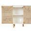 Armoire d'appoint Debets avec tablettes réglables et base en bois massif-1024886553