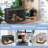 Erinisha Polyester Pet Crate Cover-338292773