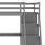 Lit mezzanine avec tiroirs, tablettes et bureau-2014404603