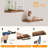 Floating Shelves For Wall, Wall Mounted Shelf Set Of 2, 15.7" Hanging Shelf With Invisible Brackets, For Wall In Bathroom, Bedroom, Toilet, Kitchen, Living Room, Office, Rustic Brown