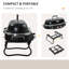 Outsunny 2 - Burner Portable Natural Gas Gas Grill