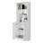Sutton 2-Door Bookcase, Storage With Multi-Level Shelves And Double Door Design-1959021046