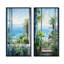 Ensemble de 2 fenêtres tropicales sur la plage I - Coastal Windows Wall Art-1559447905-1559447909