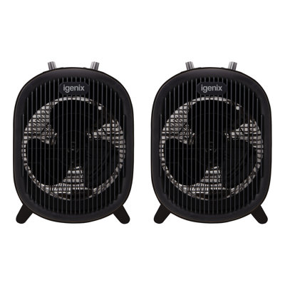Igenix 2000W Upright Fan Heater Black