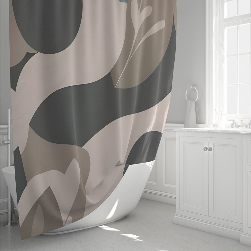 Ducor Abstract Shower Curtain, 72" H x 70" W