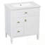 Bathroom Vanity With Sink, One Flip Drawer, Two Drawers And Adjustable Shelf-1702875424