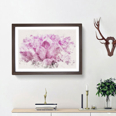 Pink Petals of a Chrysanthemum - Picture Frame Graphic Art Print