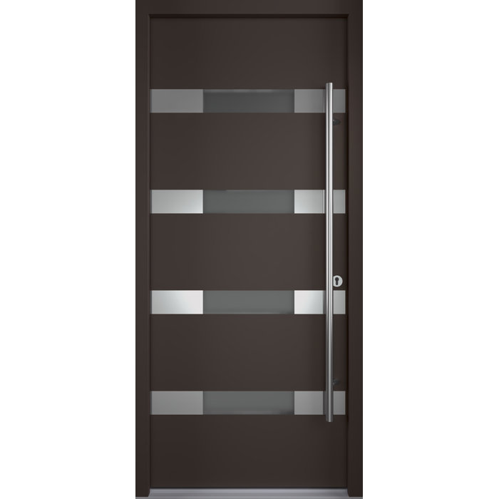 Belldinni 37.4'' x 81.5'' Steel Front Entry Doors | Wayfair